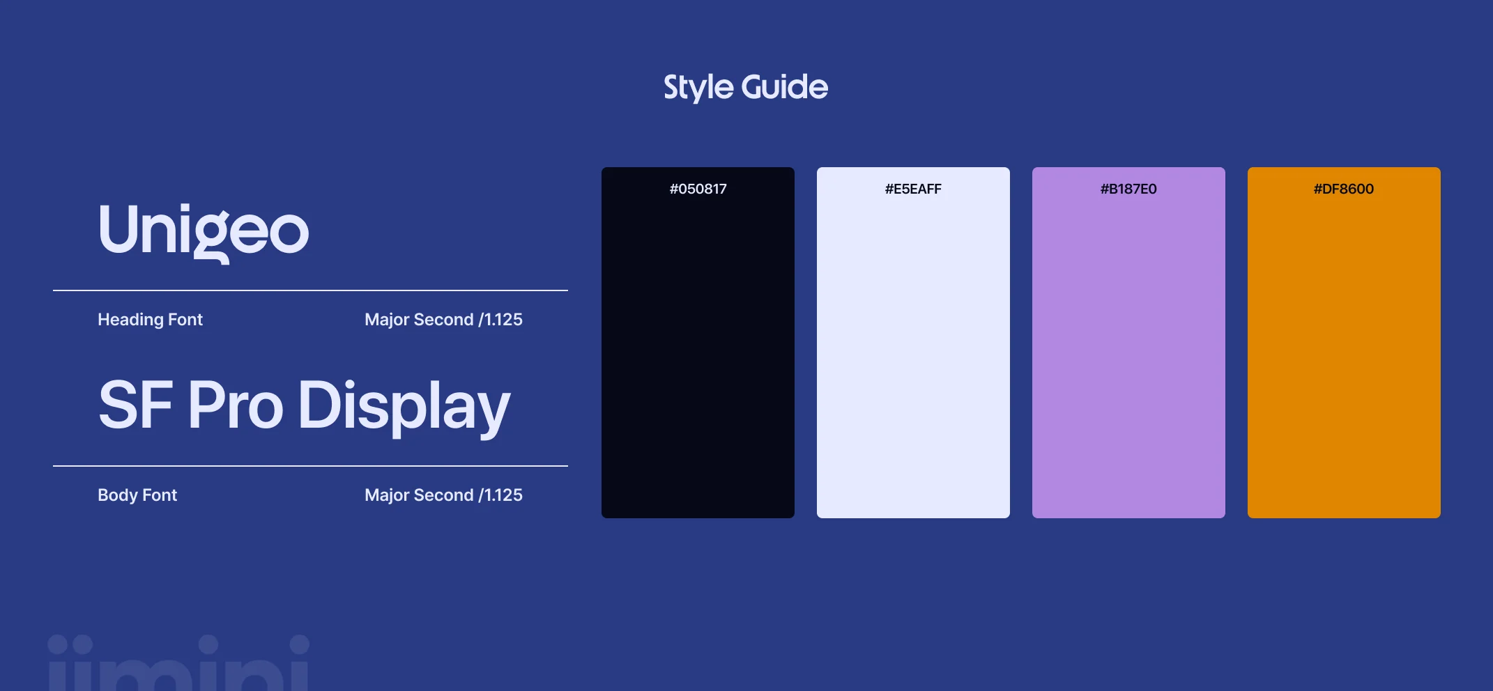 Style guide: typefaces and colours