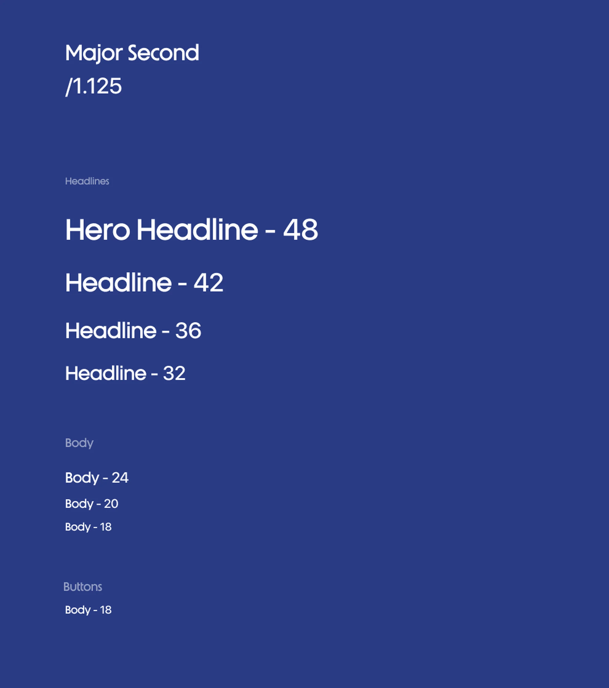 Type scale