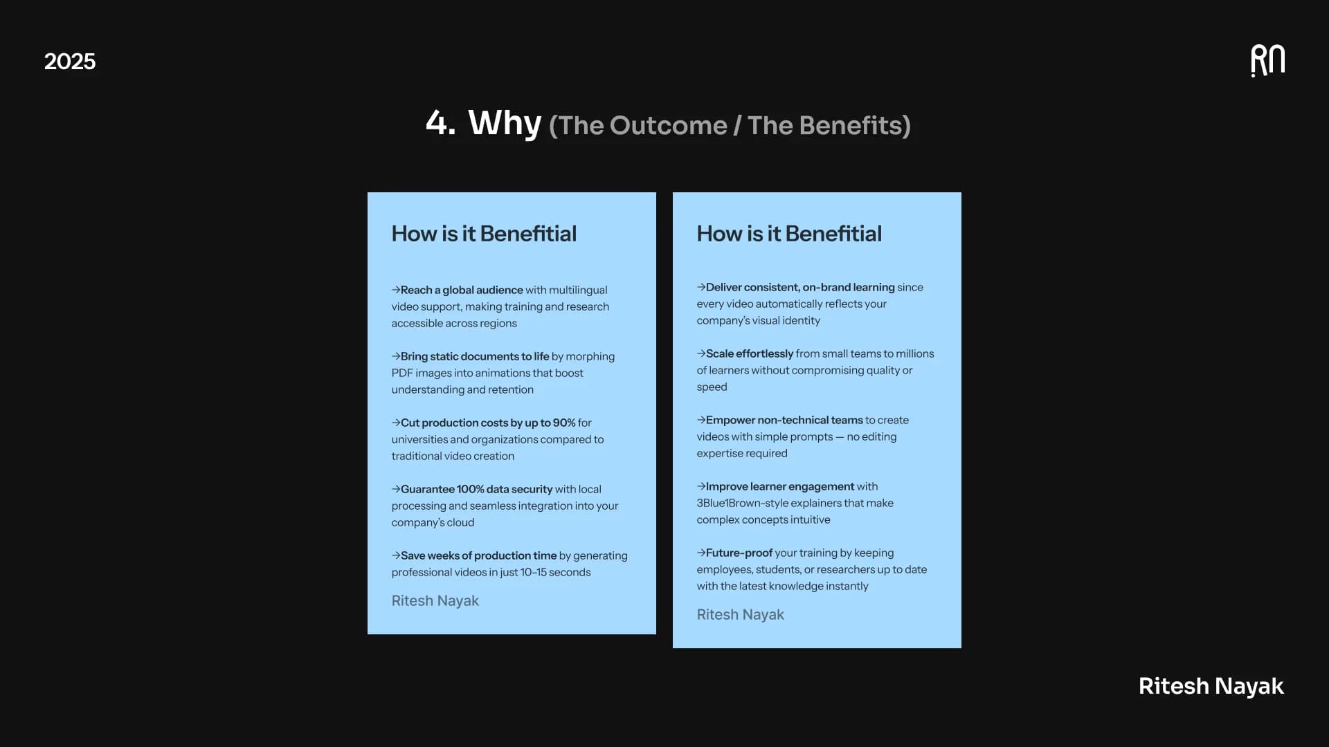 Why: the benefits