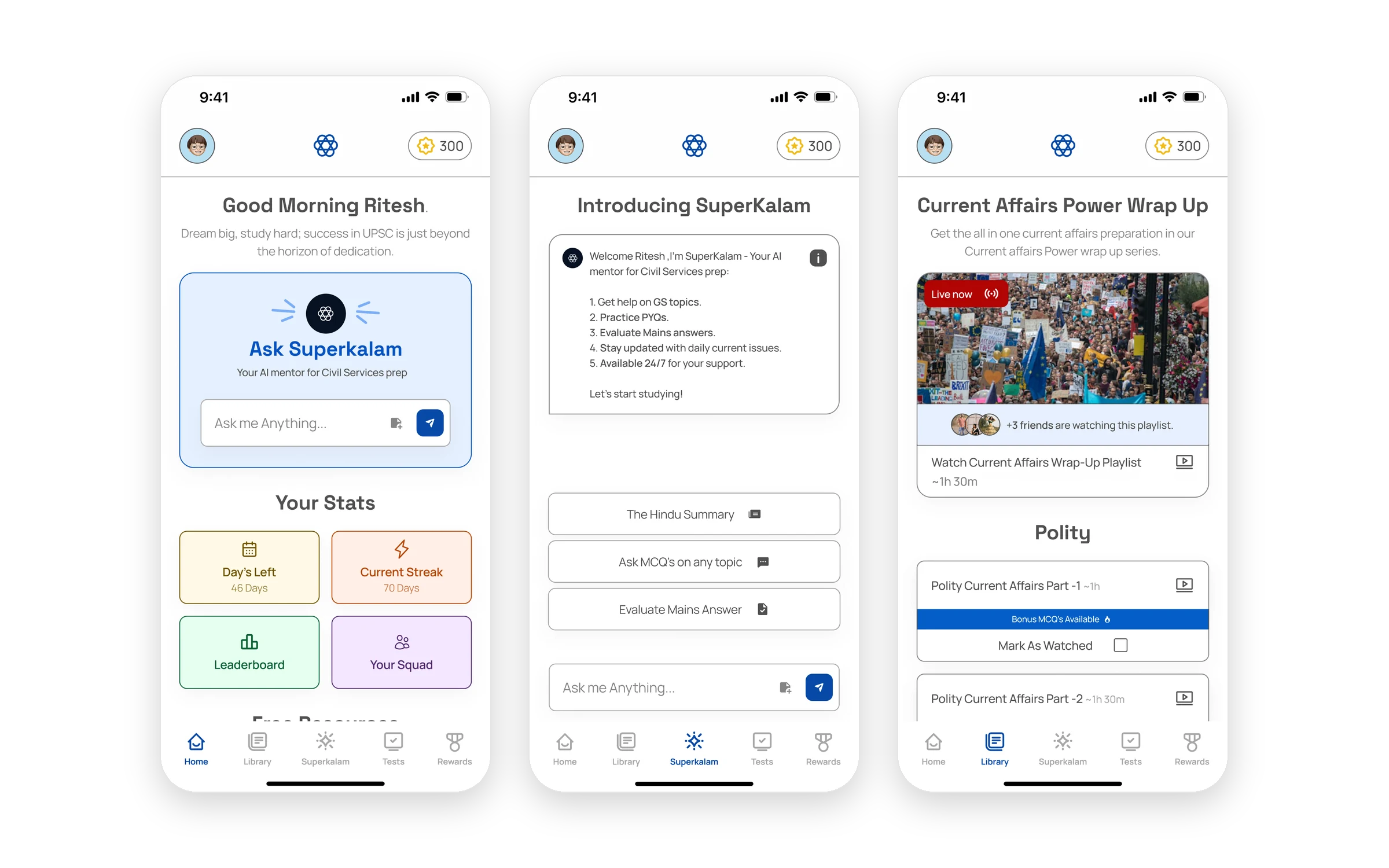 Home, the AI mentor and the library